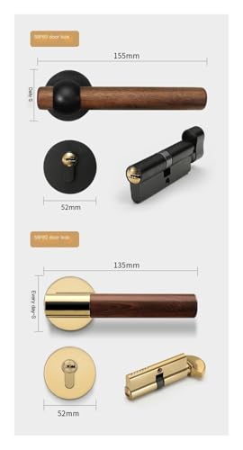 Poignée de porte moderne simple pour une suite parentale - 4