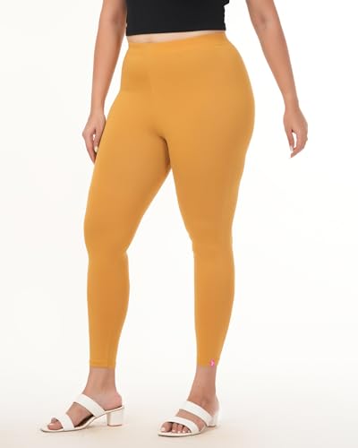 Image of Loveit Womens Solid Viscose Slim Fit Ankle Length Leggings