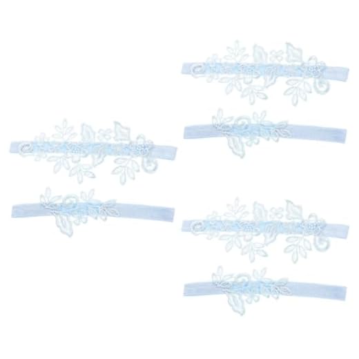 Abaodam 3 Juegos De Liga Anillo De Pierna Liga De Muslo De Novia Liga De Pierna De Boda Liga De Diamantes De Imitación Liga De Encaje De Boda Ligas para El Baile De Graduación Liga De