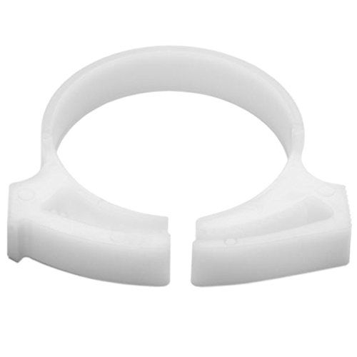 SNP2810H4 Snapper Hose Clamps, 1.107"/1.266" Min/Max Diameter, POM, White (Pack of 500)
