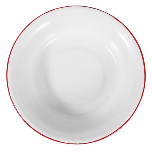 Zerodeko Tazón De Sopa Esmaltadovintage Cuenco De Esmalte Para Cuencos Antiguos De Lavabo De Esmalte Para Almacenar Alimentos Para Uso Diario Cocina o Picnic
