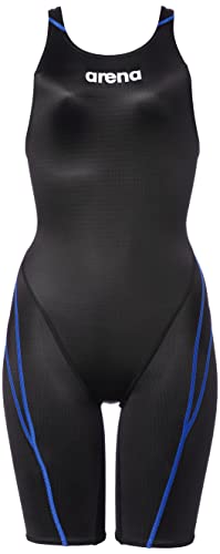 【FINA承認】 arena(アリーナ) 競泳水着 レース用レディース AQUA ADVANCED ハーフスパッツ(クロスバック) ブラック(BKBU) Oサイズ ARN-1020W