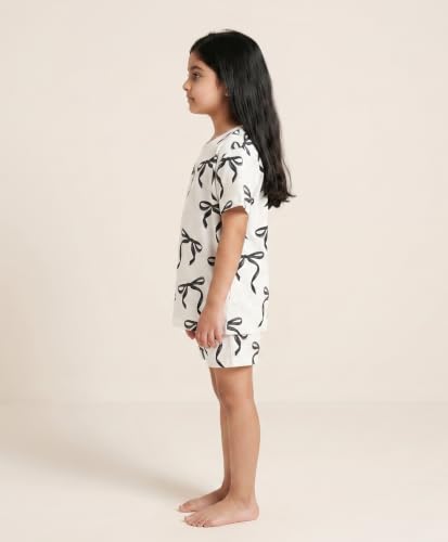 Image of ANTHRILO Sleepwear Shorts Set for Girls| Material: 100% Pure Cotton | Fabric: Skin-Friendly, ensuring a Soft Touch on Delicate Skin| Fit: Regular |Age Range: Suitable for Girls Aged 0-14 Years
