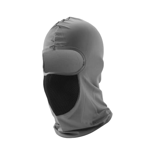 Hihaha Malla Máscaras Cara Máscara Poliéster Cara Cubre Solar Protección Transpirable Ligero Gris 1 pc