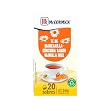 McCormick Té Manzanilla Cúrcuma Sabor Vainilla Miel 20 sobres