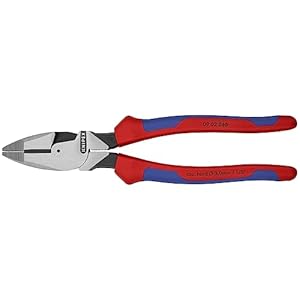 Knipex 09 02 240 SBA 9.5-Inch Ultra-High Leverage Lineman’s Pliers