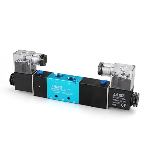 Válvula solenoide 4V230C-08 AC220V de 3 posiciones para control neumático preciso 4