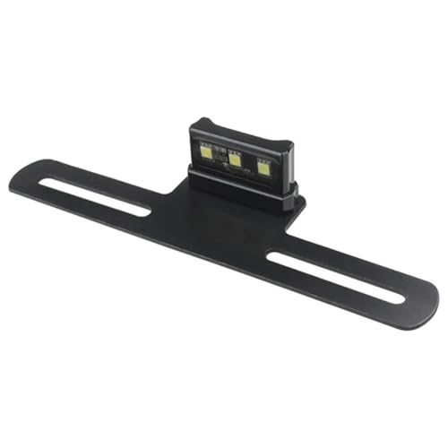 Lampe de plaque d'immatriculation intégrée au feu arrière LED 12V avec supports moto