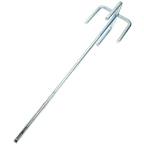 DIYEAH Varilla De Mezcla De Martillo Eléctrico Barro De Paneles De Yeso Accesorio Mezclador De Taladro Lodo Vara Perforar Batidora De Paletas Para Taladro Pequeño 45# Acero