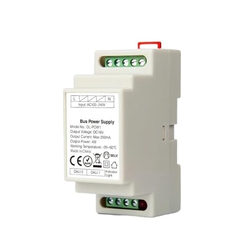 Variateur LED tactile 86 contrôleur DT8 5 en 1 avec alimentation bus DL-POW1 rail DIN