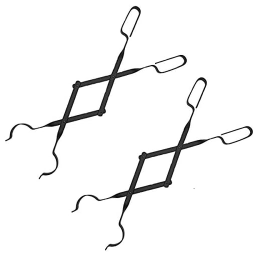 Rocky Mountain Goods Firewood Tongs - Reinforced Wrought Iron for Extra Strength - 26” - Log Grabber for up 12” Thick logs - Log - Rust Resistant Finish Fireplace Tongs for Indoor/Outdoor (2)
