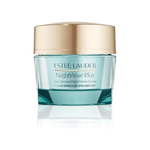 Estée Lauder NightWear Plus Anti-Oxidant Night Detox Cream Moisturizer for Anti Aging, 1.7 Ounce Cover