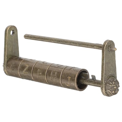 Frcolor ビンテージアンティーク南京錠 頑丈亜合製 風文字暗証ダイヤルロック スーツケース ジュエリーボックス用 防犯装飾兼用