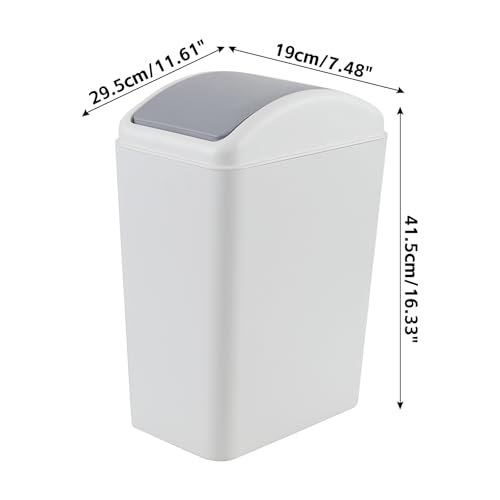 Canecas de basura plásticas 4.5 galones pack 3 gris miniatura 2