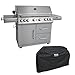 Produktbild Mayer Barbecue ZUNDA Gasgrill MGG-362 Master, 6 Brenner, Backburner & Seitenbrenner, 100% Edelstahl, inkl. Gasdruckregler 50 mbar & Gasschlauch (1,5 m)