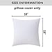Home Brilliant Decorative Pillow Covers 18x18 Supersoft Striped Velvet Throw Pillow Covers Set of 2 Cushion Cover for Chair, 18 x 18 inch, Pure White