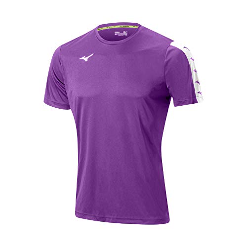 Mizuno Nara Training Tee T-Shirt, Bleu Ciel, 4XL Mixte
