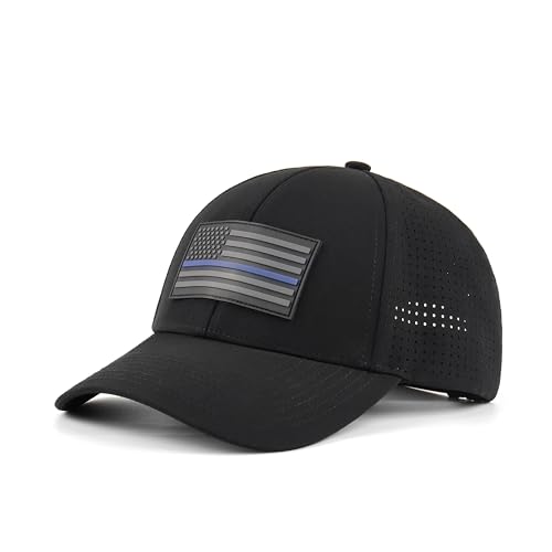 Thin Blue Line, American Flag Baseball Cap, USA Hat, Law Enforcemnt