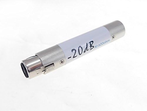 Pro-Craft Inline Attenuator -20dB XLR Female to Male Adapter - XLR Attenuator Cable