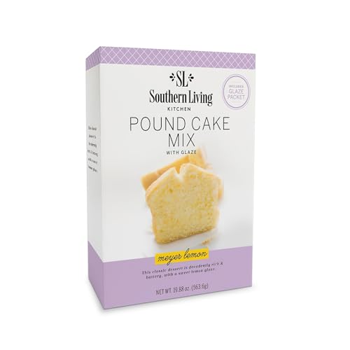Southern Living Meyer Lemon Pound Cake Mix, Gourmet, Moist, Buttery Flavor with Easy Glaze, Perfect...