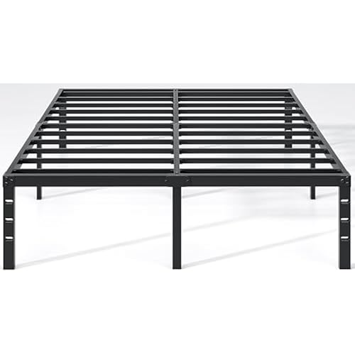 NEW JETO Metal Bed Frame,Full Size Bed Frame with Storage Space,18 Inch