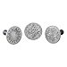 Nordic Ware 01270 Starry Night Cast Cookie Stamps, 3-inch rounds, Silver
