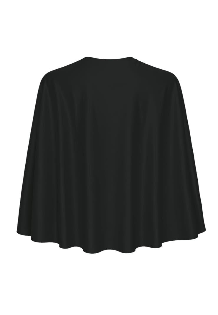 The Dragons Den Adults 48" Length Plain Black Superhero Cape Fancy Dress Costume Accessory