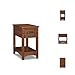 Signature Design by Ashley Breegin New Traditional Wooden Chair Side End Table with 1 Drawer and 1 Fixed Shelf, Brown