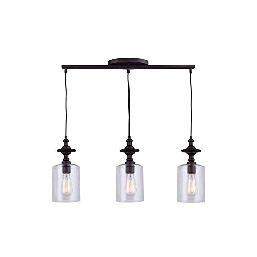 Flash Sale CANARM IPL586A03ORB York 3 Light Cord Pendant with Clear Glass, Oil Rubbed Bronze Up To 60% OFF CANARM IPL586A03ORB York 3 Light Cord Pendant with Clear Glass, Oil Rubbed Bronze