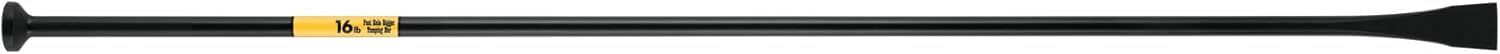 Truper Post Hole Digger & Tamping Bar, 69-Inch, 16-Pound Heavy-Duty Drop-Forged Steel Digging/Demolition Bar, Heat-Treated, Rust-Resistant Black Finish (Model 30162)