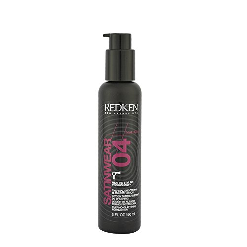 Redken Satinwear 04 Smoothing Blow Dry Lotion - For All Hair Types, Controls Frizz & Reduces Breakage During Heat Styling