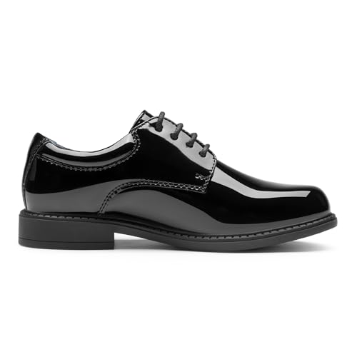 Bruno Marc Boy's Oxfords Dress Shoes,Black-Pat,12 Little Kid by Bruno Marc - Used condition - Image 5