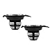SHUANGX 2 paczki Kapsułek Kawowy Fit dla Hamilton Beach FlexBrew 49979/2 Way Reusable Refillable Coffee Filter Koszyk Kubek (Color : Black)