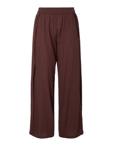 Pantalon à fente haute Pieces Pcagnes stretch et taille haute