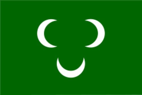 Drapeau Vilayet i Trablusgarp format paysage XL de 2.16m² pour mât extérieur