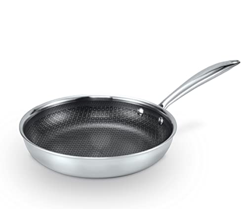 Livington Titan Pan - Bratpfanne 28 cm - Antihaft Pfanne - backofenfest - alle Herdarten - rostfreier Edelstahl - Diamant Anti-Haft-Veredelung