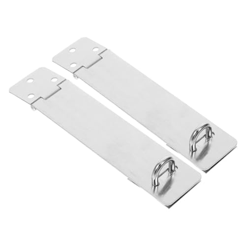 USOHJZ Candado De Puerta Hasp 6 Pcs Door Latch Stainless Steel Swivel Double Hasps Padlock Vintage Wooden Doors Easy Installation