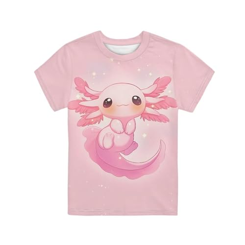 Image of Xhuibop Kids Tshirts Girls Boys 3-16 Years Summer Clothes for Teens Loose Fitting Tops
