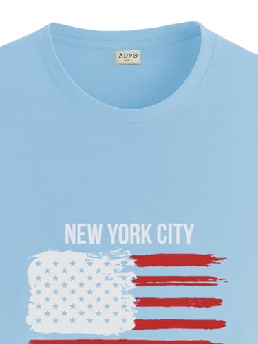 Image of ADRO Men's 100% Cotton Regular Fit T-Shirt