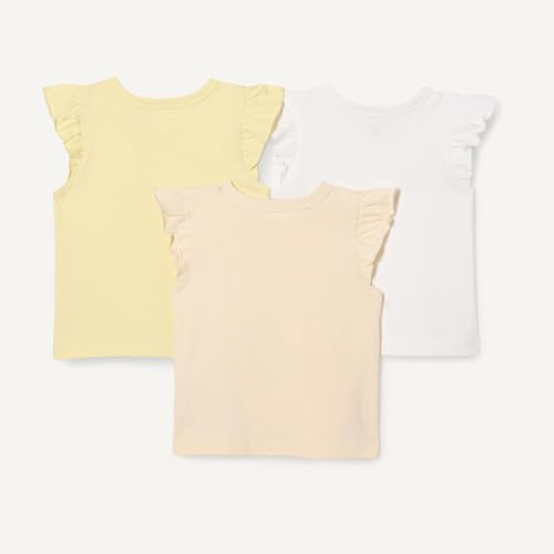 Image of Amazon Essentials Girls and Toddlers' Sleeveless Ruffle T-Shirt