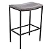 Tabouret de Cuisine, Tabouret de Bar Multifonctionnel Tabouret de Bar Tabouret de Bar Tabouret de Cuisine avec Cadre en Métal Robuste avec Repose-pieds et Tête de Clou en Velours Rembourré pour Salon