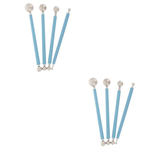 Operitacx 4sets Clay Sculpture Knife Clay Tools Set Ball Embossing Sculpting Kit for Modeling Crafting Tool 4pcs*4