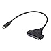 VCZHS Tech SATA to USB 3.1 Cable Adapter USB 3.1 Type C SATA Cables Converter for 2.5” SATA Drives External Hard Drive Cable SATA to USB C Adapter