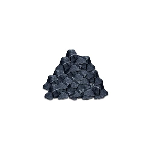 Best For Garden Basaltsplitt 11-16 mm - Ziersplitt aus schwarzem Basalt, vielseitig verwendbar in Garten, Hof & Wegen, gewaschen & naturbelassen, Deko- und Teichkies (25)