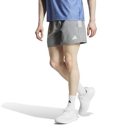 adidas [アディダス] ランニング ハーフパンツ オウン ザ ラン ショーツ KVE27 メンズ グレーシックス/ホワイトメランジ (JM8231) L(5インチ)