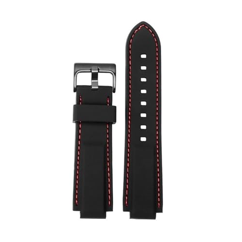 [|Ő] Timex Tide CompassV[YT2N720 T2N721 T2N739 TW2T76300VRo[EHb`XgbvX|[ch24x16mmƌ݊(Black red-black)