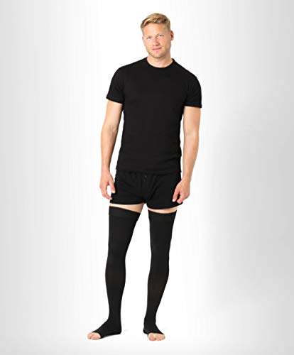Compression stockings BeFit24 à orteils ouverts 23-32 mmHg noir - 4