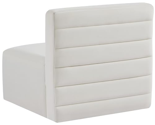 Sillón Modular Terciopelo Crema Sin Brazos miniatura 3
