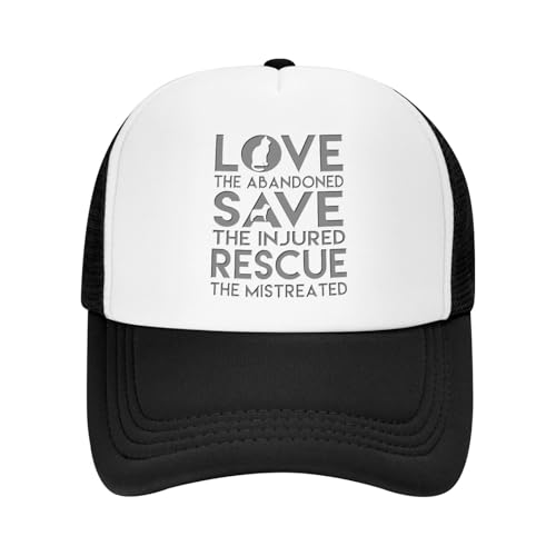 Dog Rescue Animal Cat Rescue Trucker Hat Snapback Mesh Baseball Cap Unisex2
