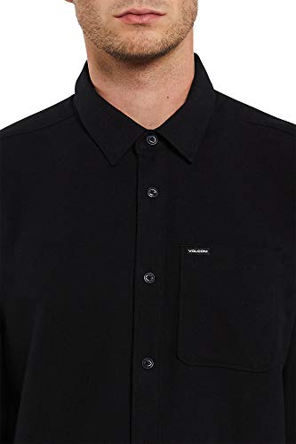 Volcom Mens Caden Solid Long Sleeve Button Down Shirt4